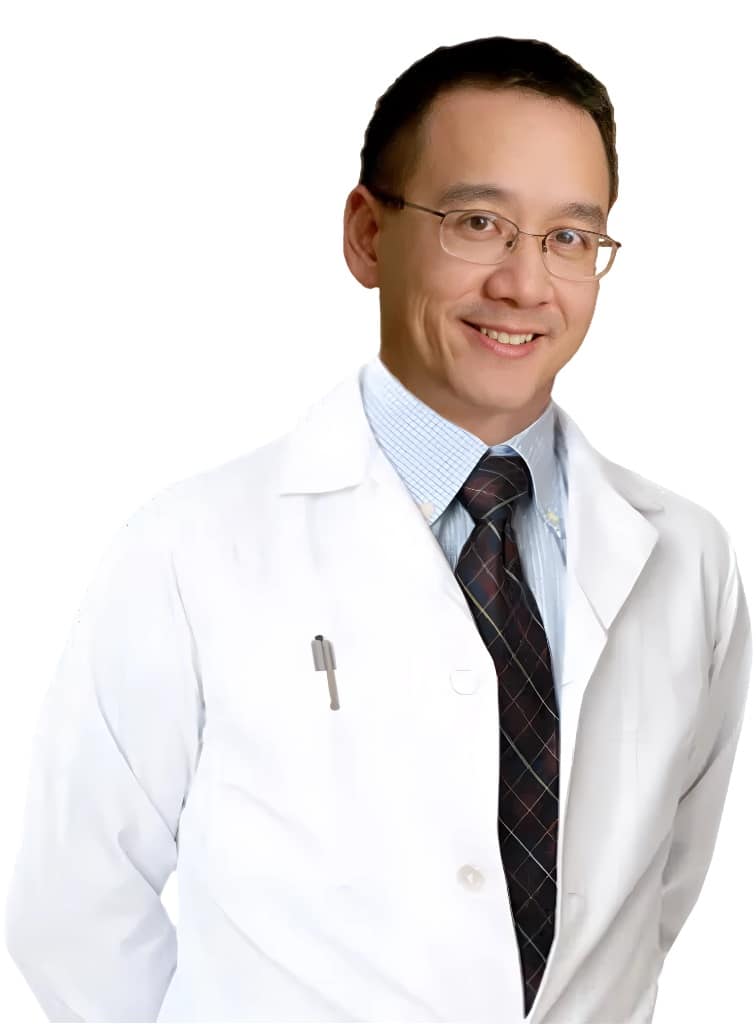 Dr. Bennett C. Yang, board
certified plastic surgeon, in his Rockville, Maryland practice